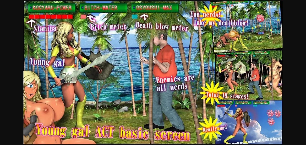 Flash Completed After the gals make fun of nerds, they are thrown into the world where they rule [Final] [Aphrodite] | Free Adult Games