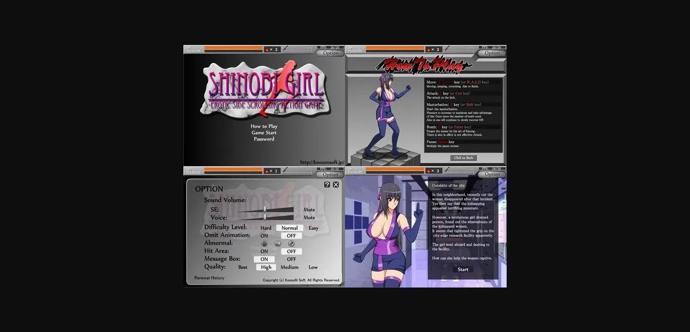 Flash Completed Shinobi Girl [KooooN Soft] | Free Adult Games