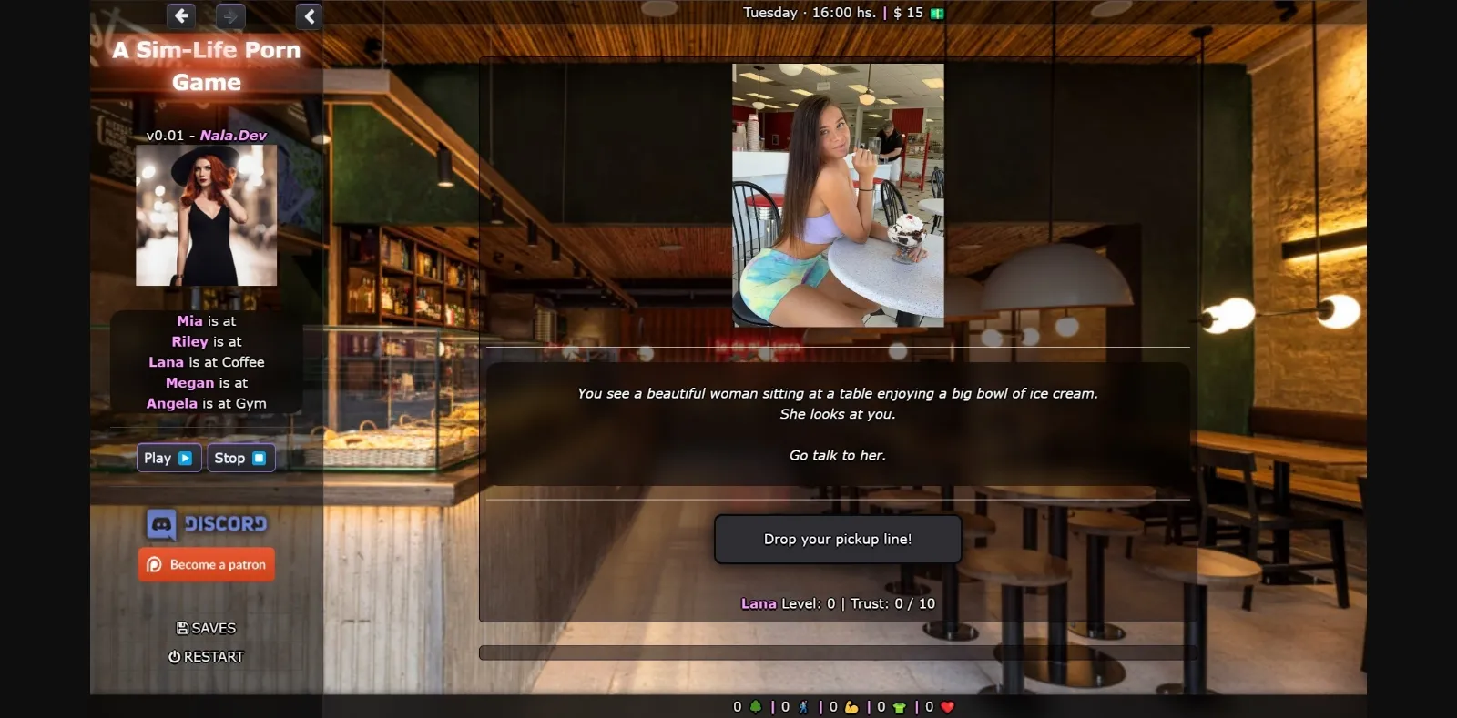 HTML A Sim-Life Porn Game [v1.04] [Nala.Dev] | Free Adult Games