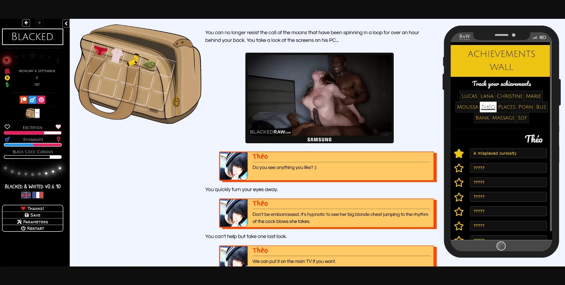 HTML Abandoned Blacked & Whited [v0.6.9] [BigEiffelTower] | Free Adult Games