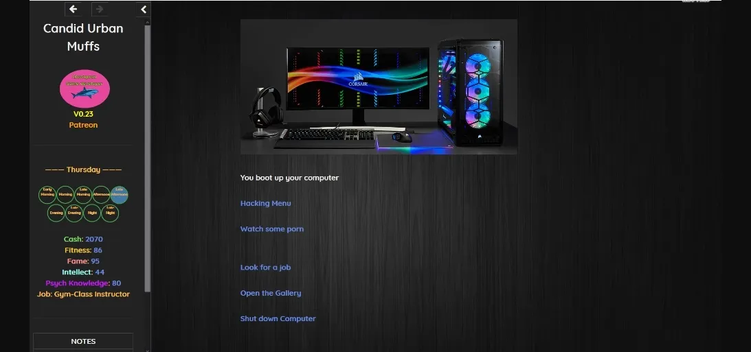 HTML Abandoned Candid Urban Muffs [v0.52] [Clownpron] | Free Adult Games