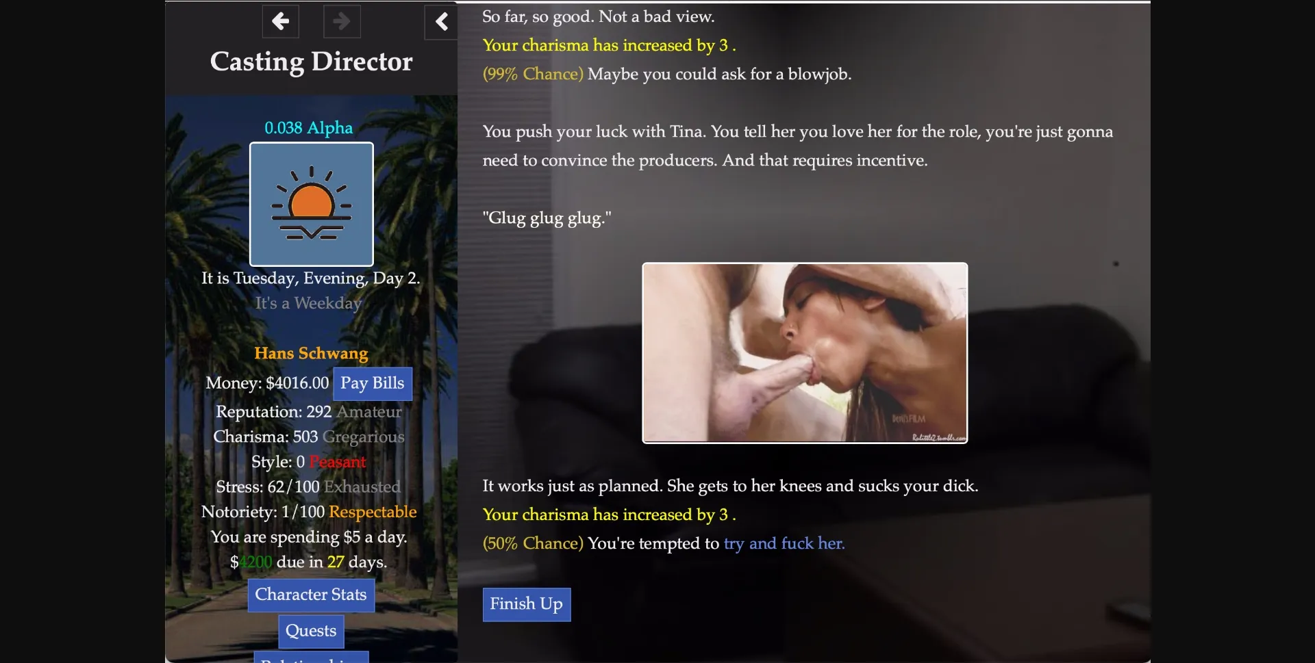 HTML Abandoned Casting Director [v0.041 Alpha] [Old Dirty Dog] | Free Adult Games