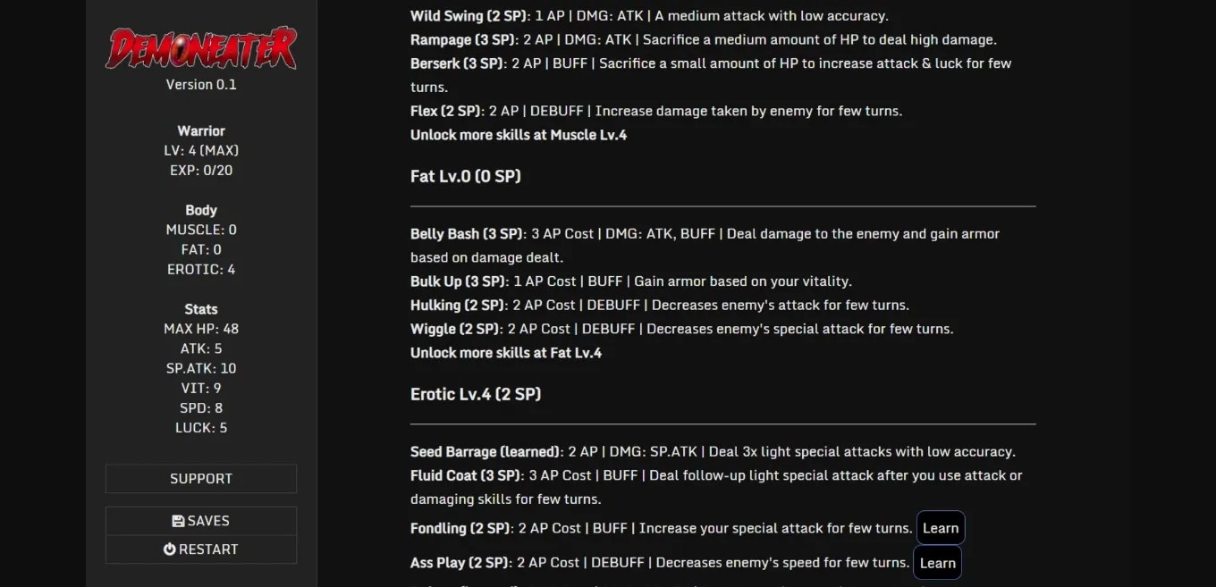 HTML Abandoned Demoneater [v0.15] [T3NS3N] | Free Adult Games