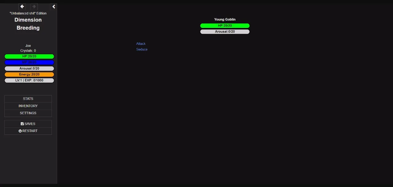 HTML Abandoned Dimension Breeding [v0.0.1] [SomeSneakyDev] | Free Adult Games