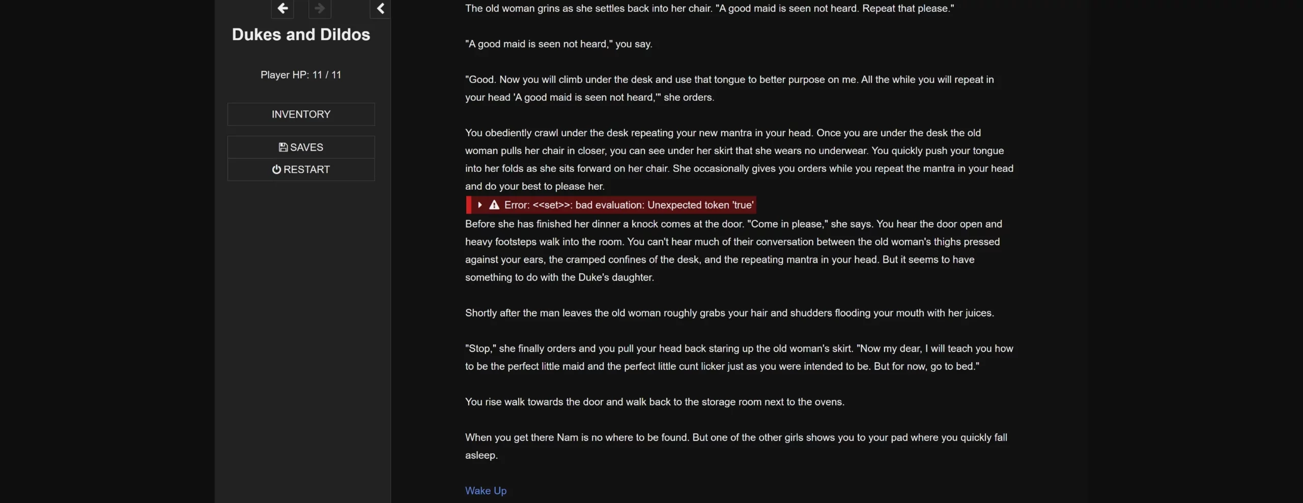 HTML Abandoned Dukes & Dildos [v0.60] [Sara] | Free Adult Games