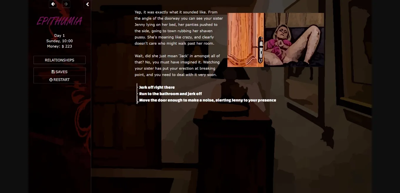 HTML Abandoned Epithumia [v0.01] [SalaciousMandate] | Free Adult Games