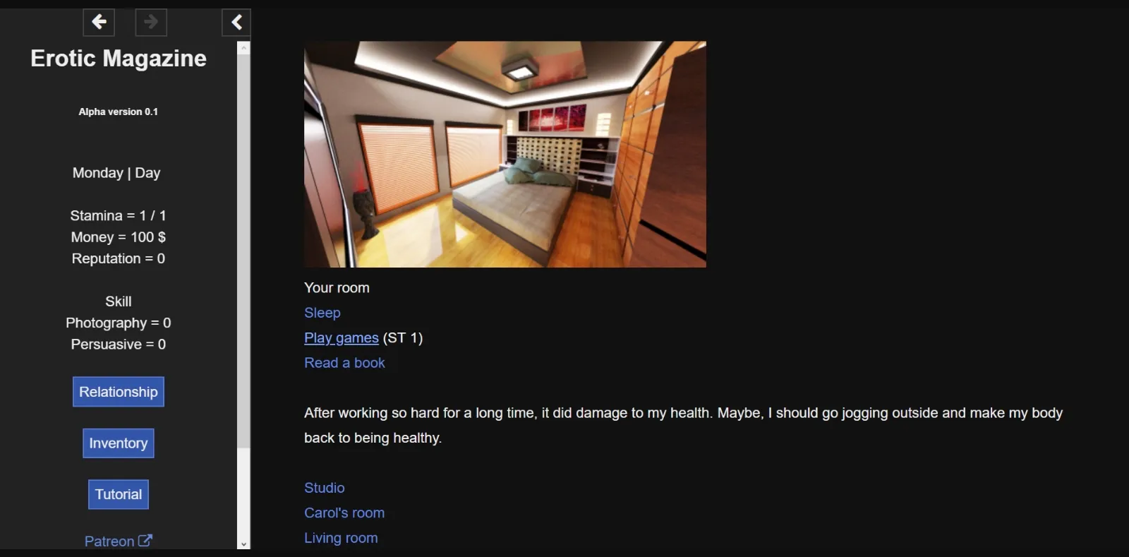 HTML Abandoned Erotic Magazine [v0.1a] [FapForYourLife] | Free Adult Games