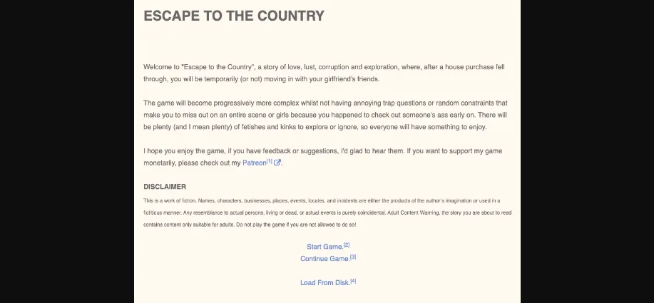 HTML Abandoned Escape to the Country [Day-1-full] [TastyGames] | Free Adult Games