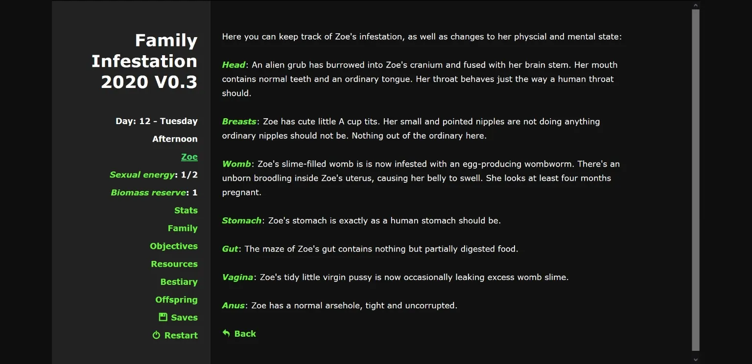 HTML Abandoned Family Infestation [v0.3.4] [Pizznazz] | Free Adult Games