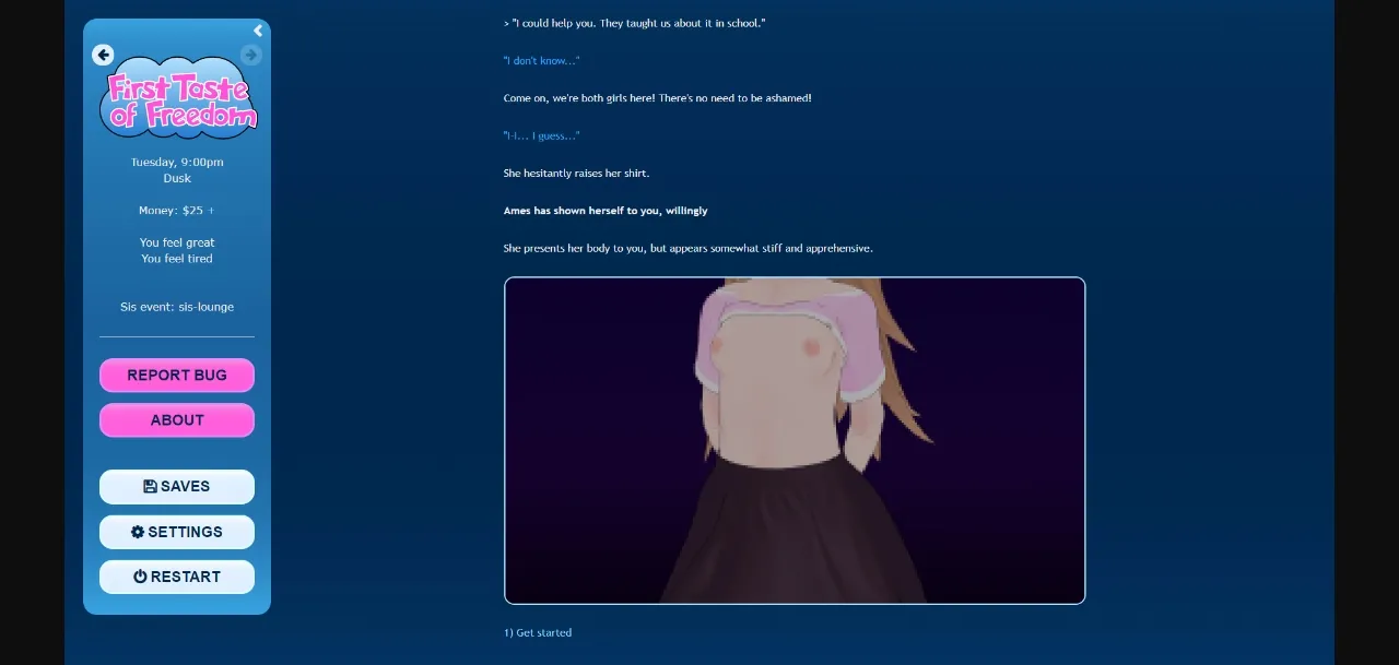 HTML Abandoned First Taste of Freedom [v0.1.0b] [PinkestPetunia] | Free Adult Games