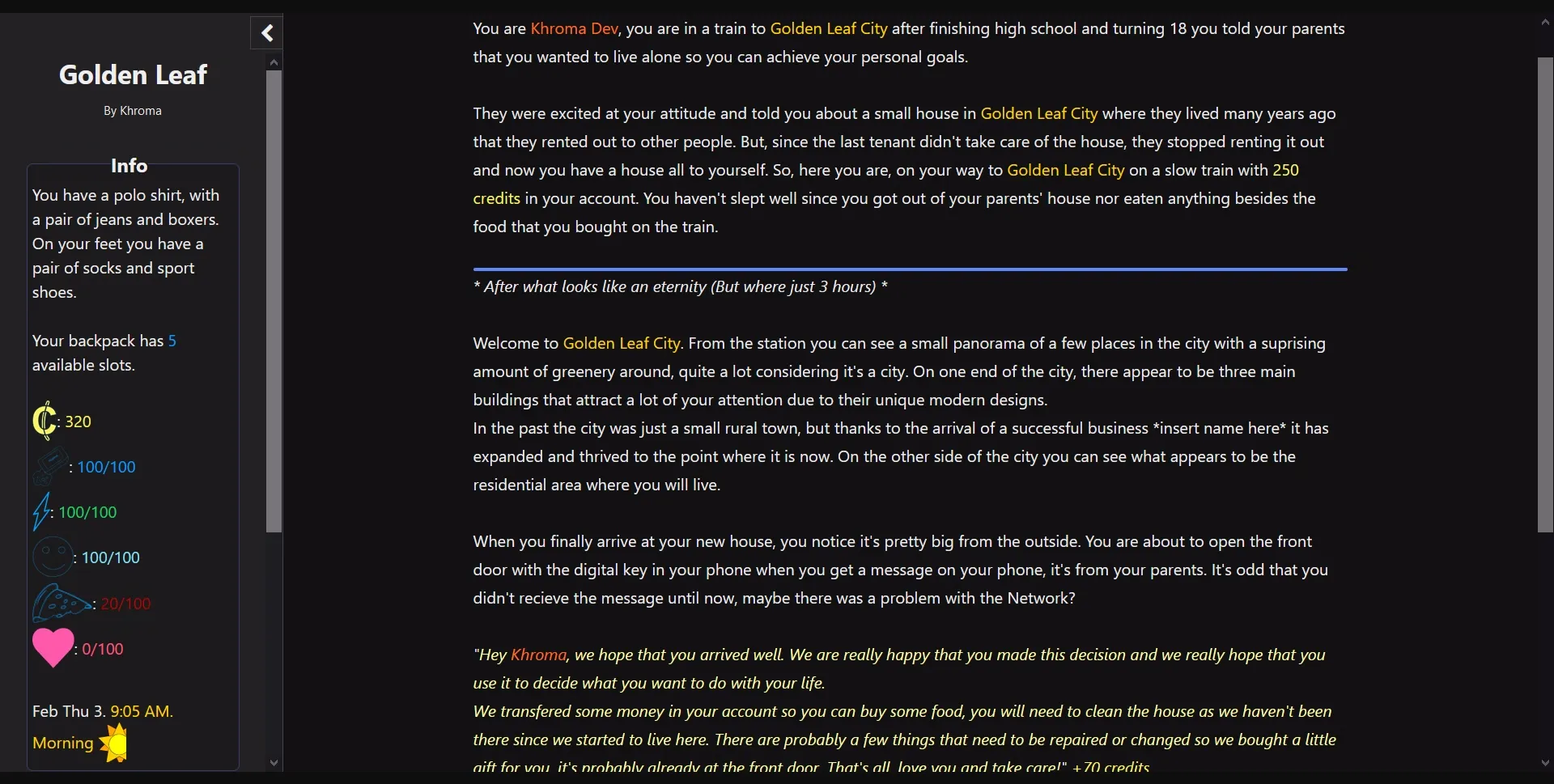 HTML Abandoned Golden Leaf [v0.2.4.1] [Khroma] | Free Adult Games