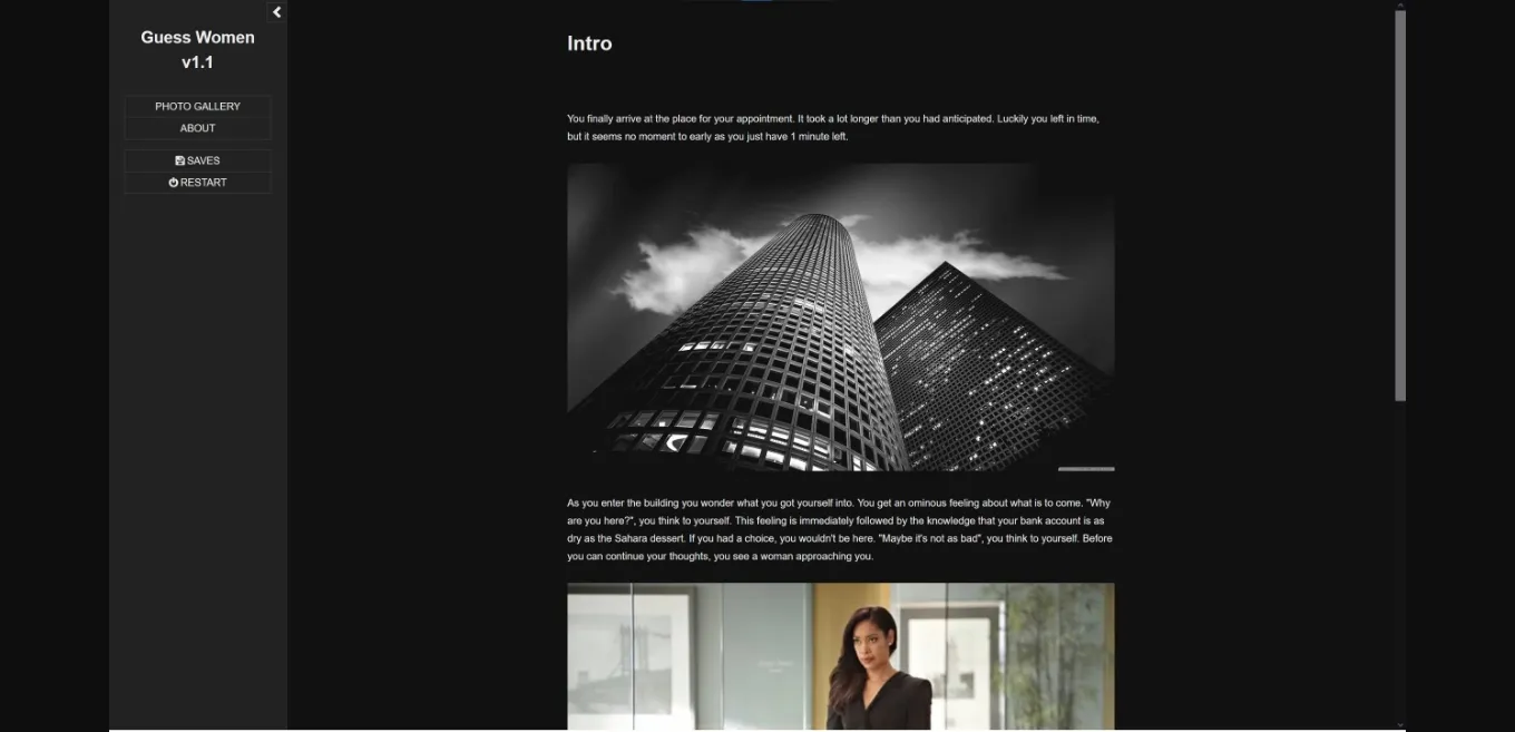 HTML Abandoned Guess Women [v1.1] [TheCat5Meow] | Free Adult Games