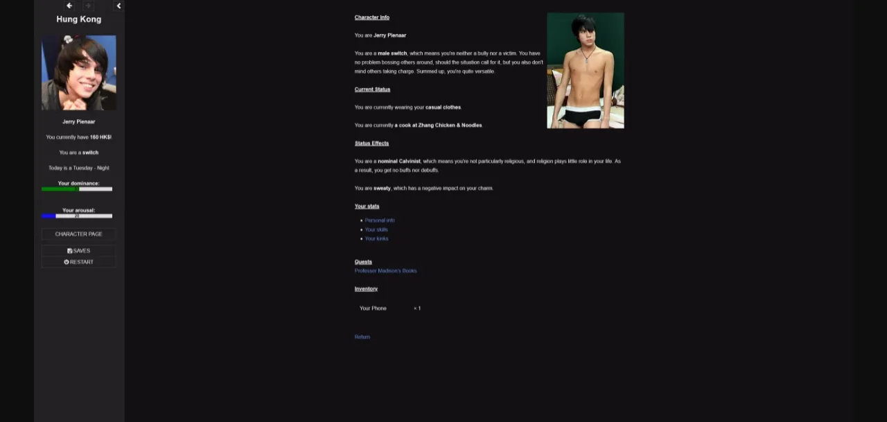 HTML Abandoned Hung Kong [v0.1.3] [Puyi] | Free Adult Games