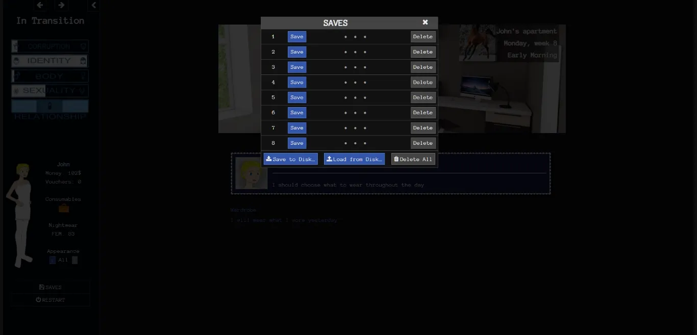 HTML Abandoned In Transition [v0.4.1] [lovesky] | Free Adult Games