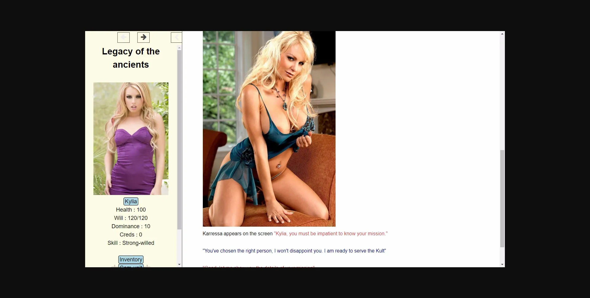 HTML Abandoned Legacy of the Ancients [v1.01b] [lilith123] | Free Adult Games