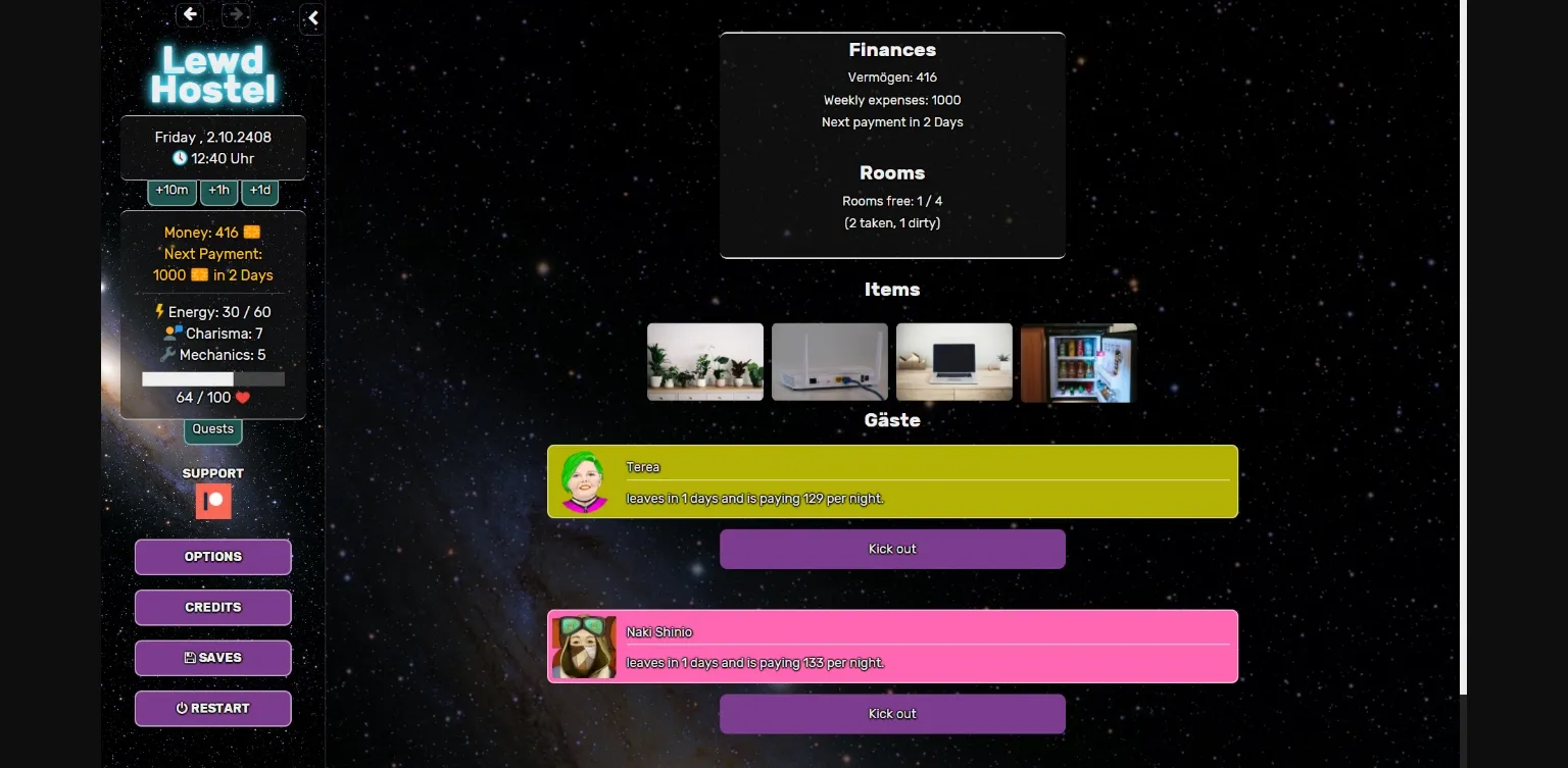 HTML Abandoned LewdHostel [v1.0] [Mediumfries] | Free Adult Games