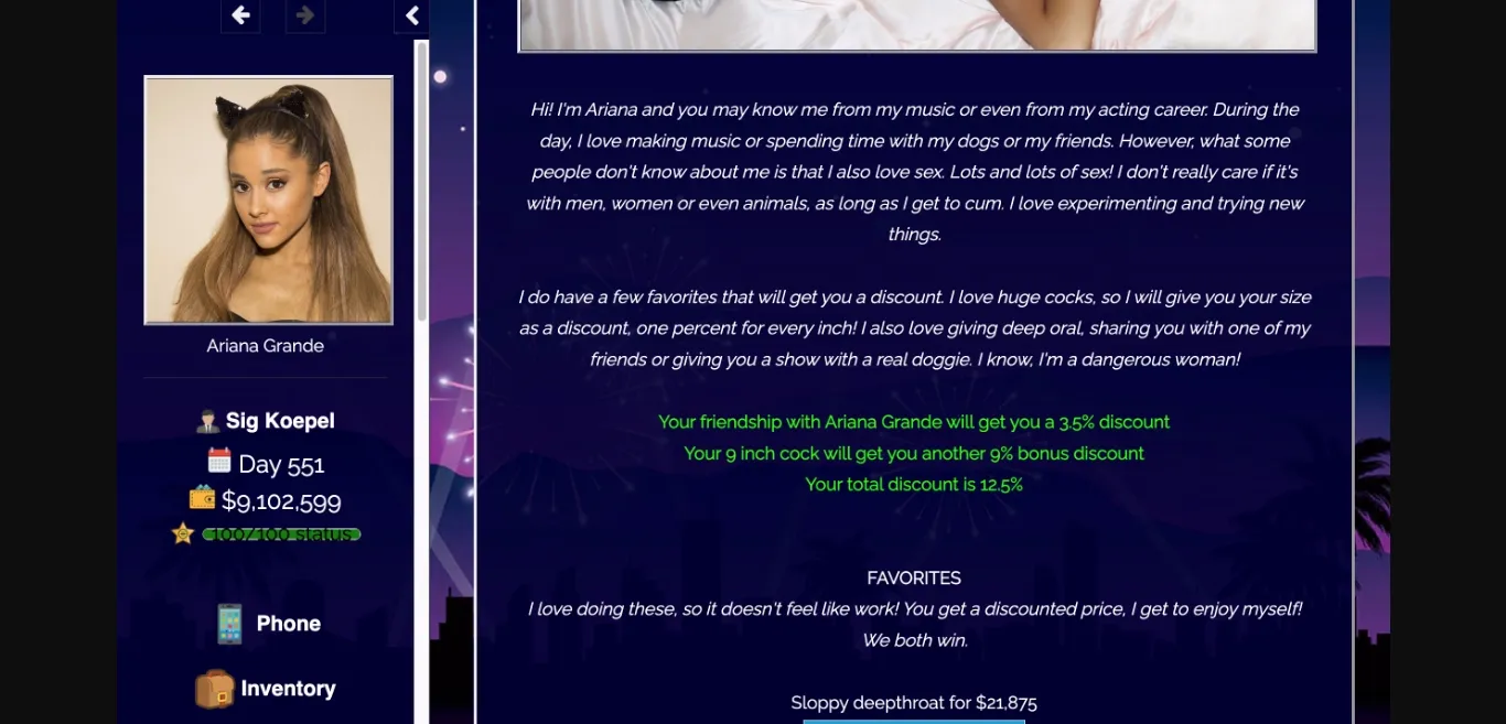 HTML Abandoned Miss_Adventures in Hollywood [v0.7.0.1] [Verkniptegeest] | Free Adult Games