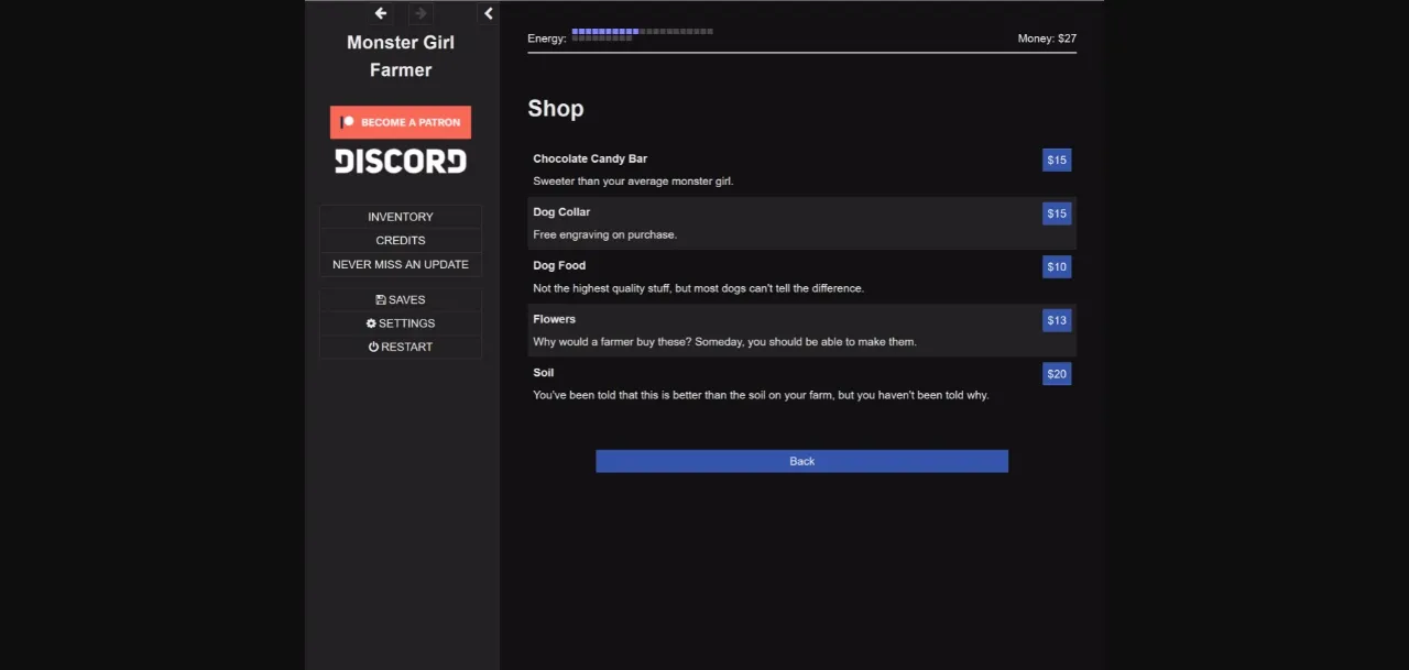 HTML Abandoned Monster Girl Farmer [Demo] [Bawdy Ink Slinger] | Free Adult Games