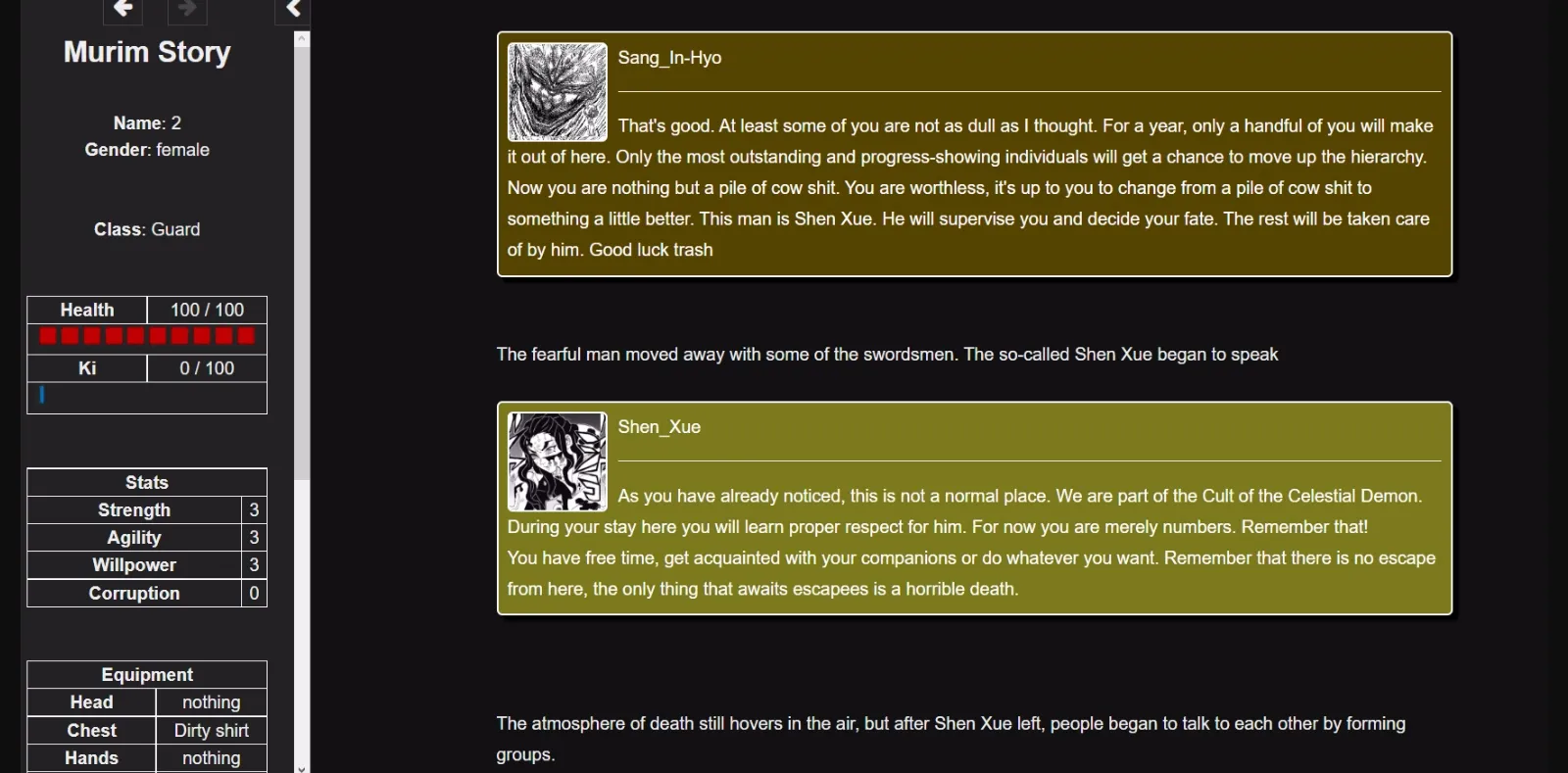 HTML Abandoned Murim Story [v0.02a (rework)] [liptor] | Free Adult Games