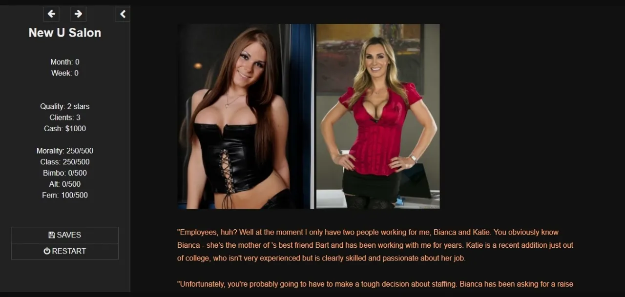 HTML Abandoned New U Salon [v0.6.3] [ElenaStarz] | Free Adult Games