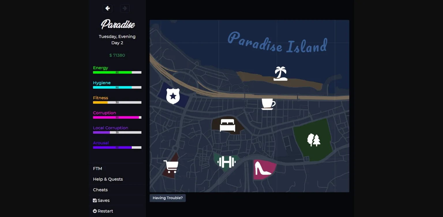 HTML Abandoned Paradise  Unleash Your Desires [v0.6.1] [Peanut Games] | Free Adult Games