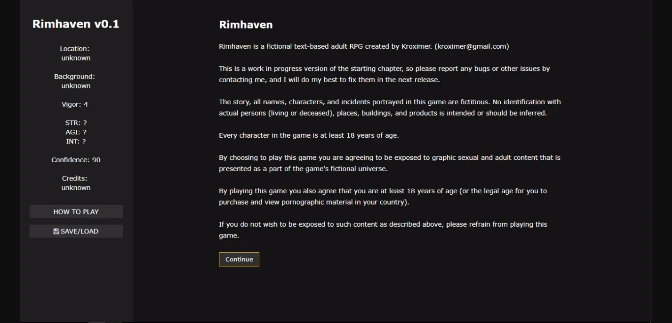 HTML Abandoned Rimhaven [v0.4] [Kroximer] | Free Adult Games