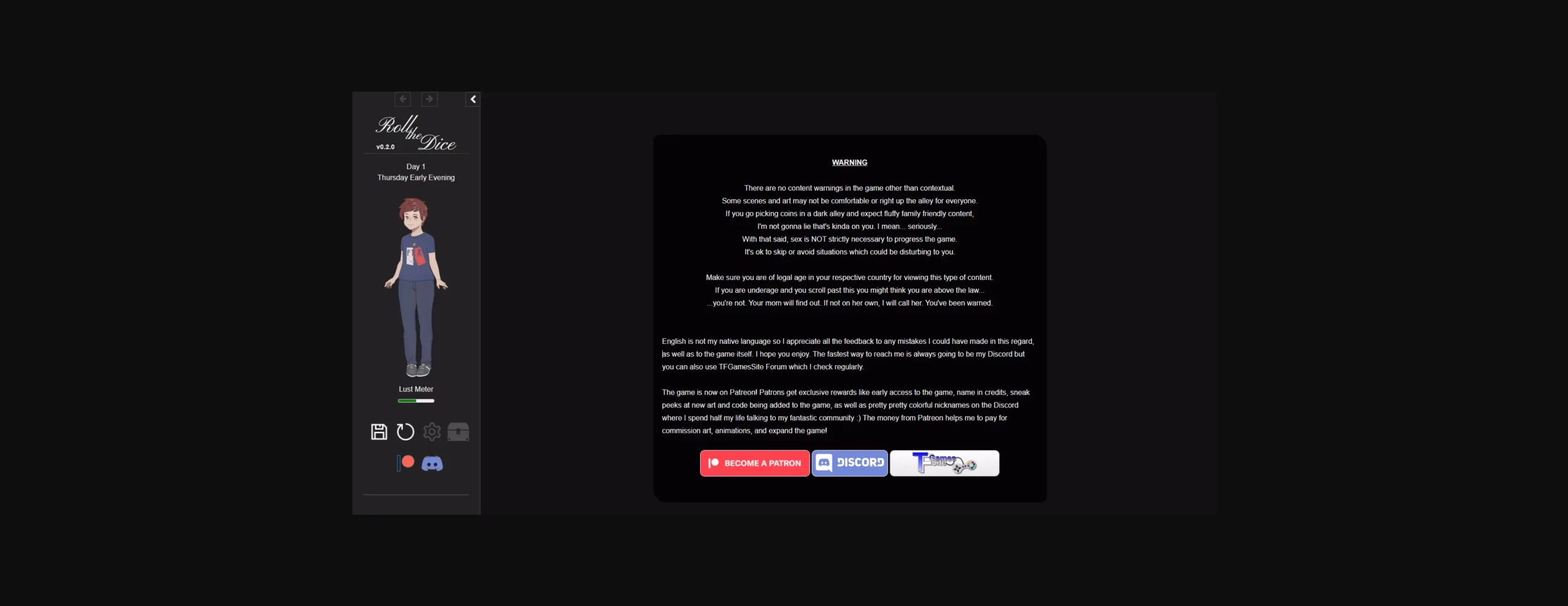 HTML Abandoned Roll the Dice [v0.2.0 Hotfix 1] [OhMeGa] | Free Adult Games