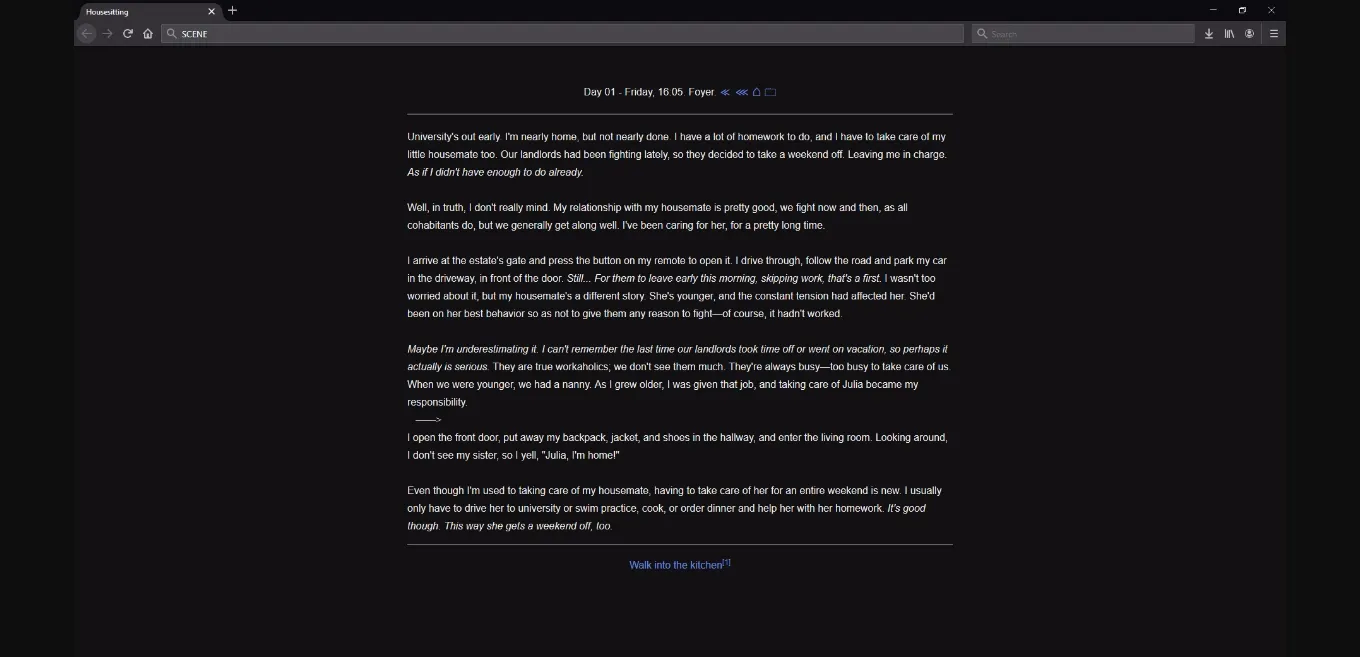 HTML Abandoned Sistersitting   Housesitting [Day 11 Scene 01] [i107760] | Free Adult Games