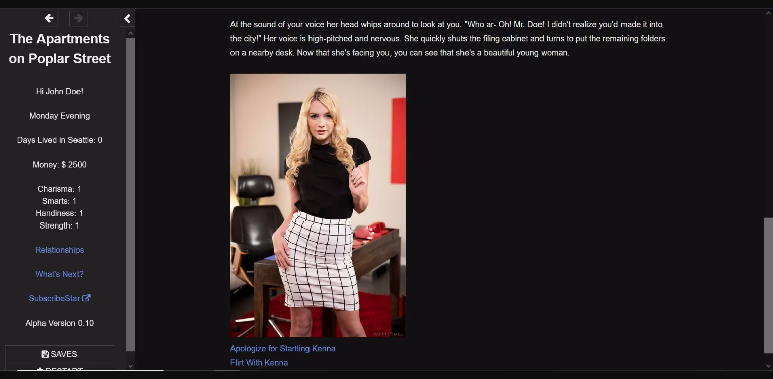 HTML Abandoned The Apartments on Poplar Street [v0.10] [ObviouslyAnAlias] | Free Adult Games