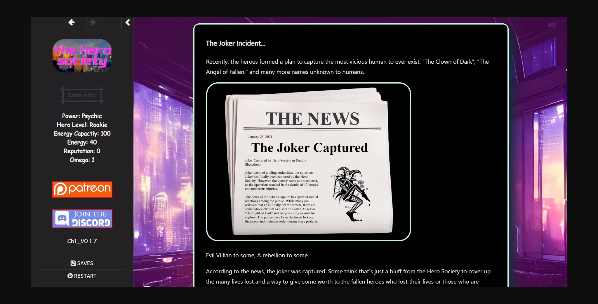 HTML Abandoned The Hero Society [v0.1.1] [Mr. Zolomon Games] | Free Adult Games