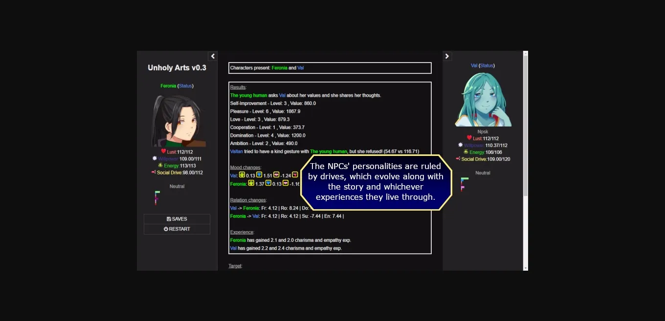 HTML Abandoned Unholy Arts [v0.4.6] [Deep Interactivity] | Free Adult Games