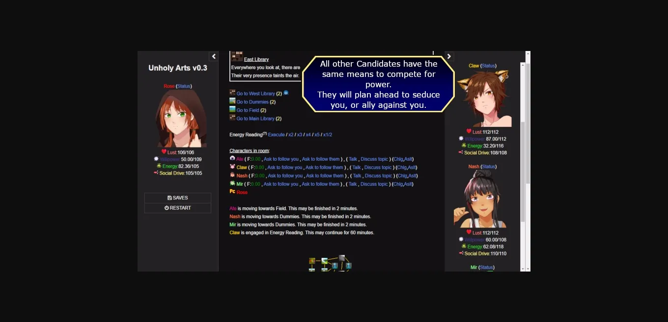 HTML Abandoned Unholy Arts [v0.4.6] [Deep Interactivity] | Free Adult Games