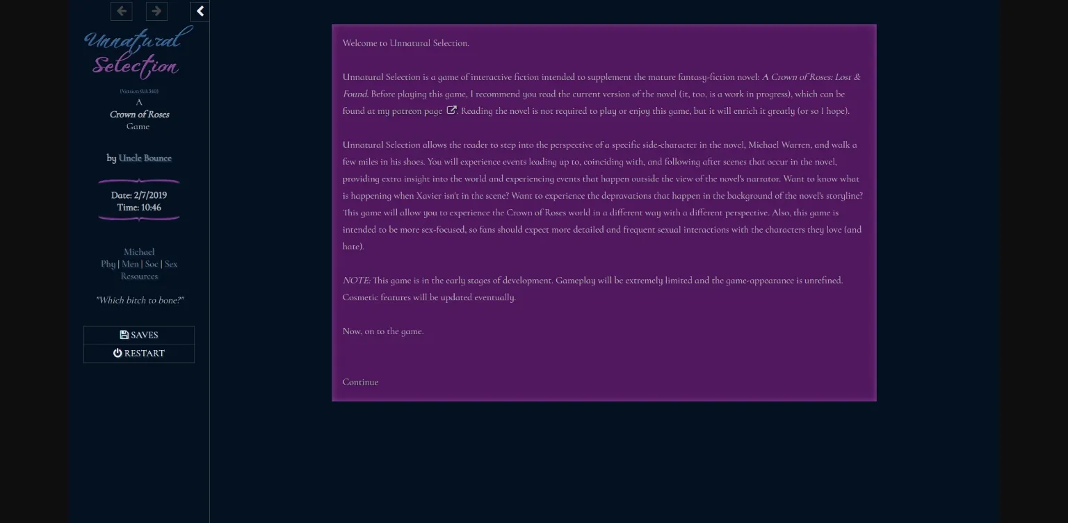 HTML Abandoned Unnatural Selection [v0.0.410 Public] [Uncle Bounce] | Free Adult Games