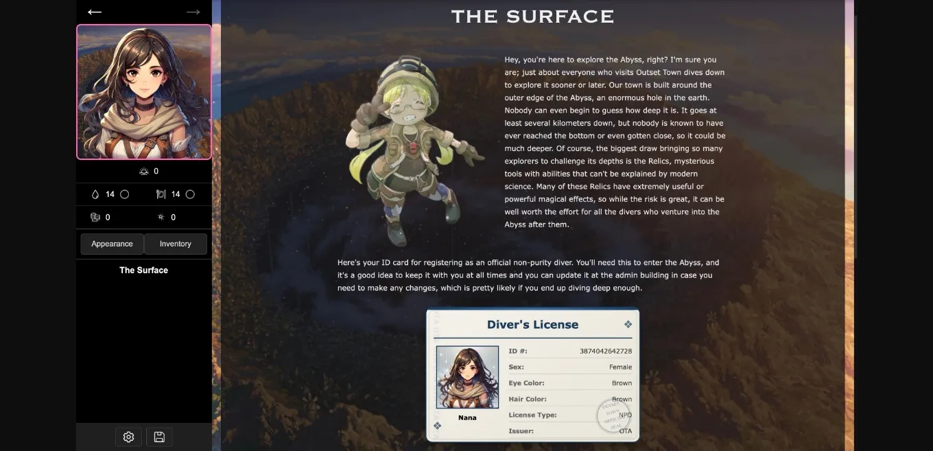 HTML Abyss Diver Interactive [v1.3.1d] [FloricSpacer] | Free Adult Games