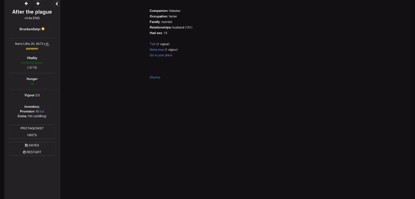 HTML After the Plague [v0.6a] [DrunkenSatyr] | Free Adult Games