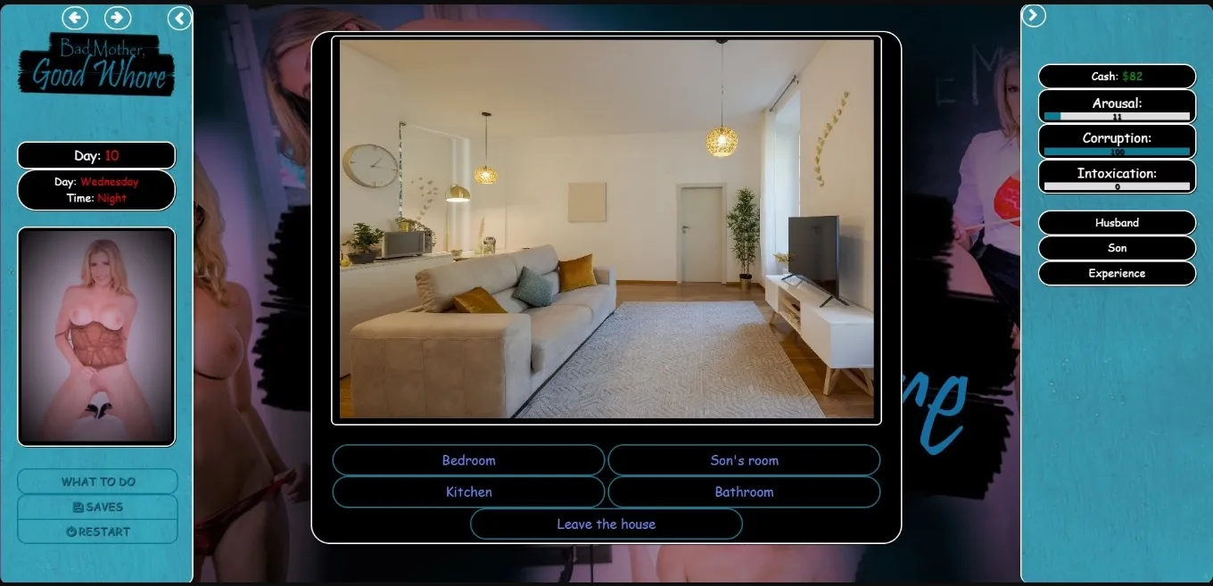 HTML Bad Mother, Good Whore [v0.4] [DemonGrinGame] | Free Adult Games
