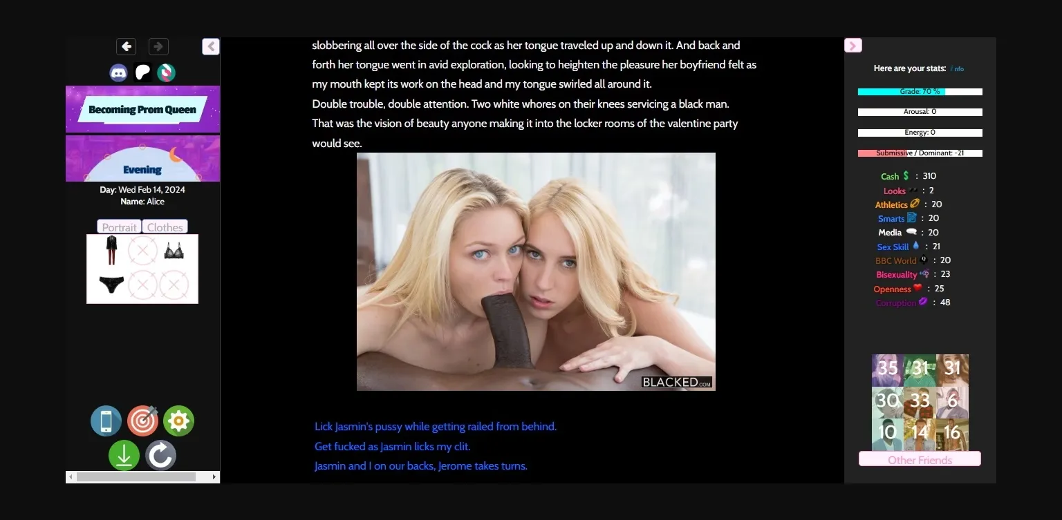 HTML Becoming Prom Queen [v0.7.0] [The Nook Erotica] | Free Adult Games