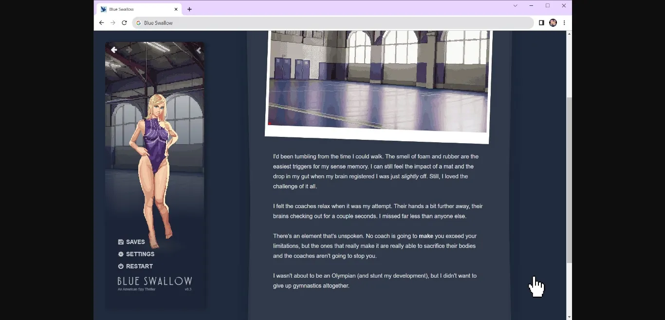 HTML Blue Swallow [v0.9.1.1] [Blue Swallow] | Free Adult Games