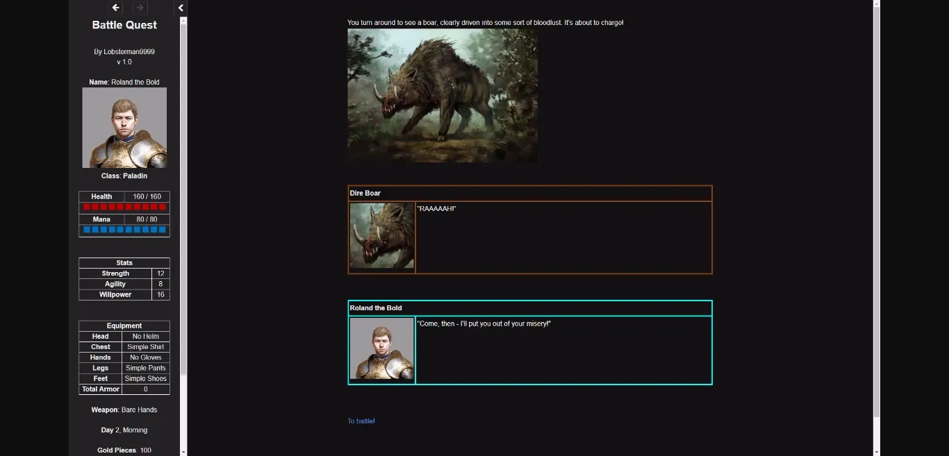 HTML Completed Battle Quest [v1.0.2] [lobsterman9999] | Free Adult Games