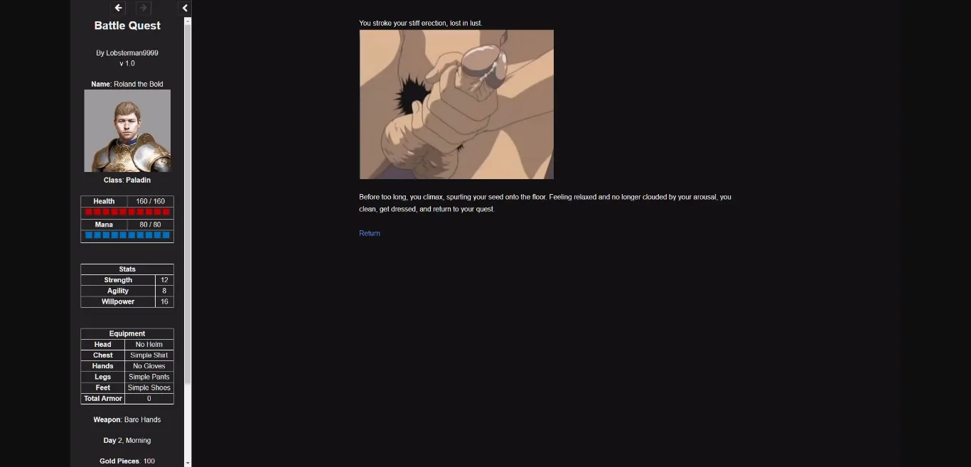 HTML Completed Battle Quest [v1.0.2] [lobsterman9999] | Free Adult Games