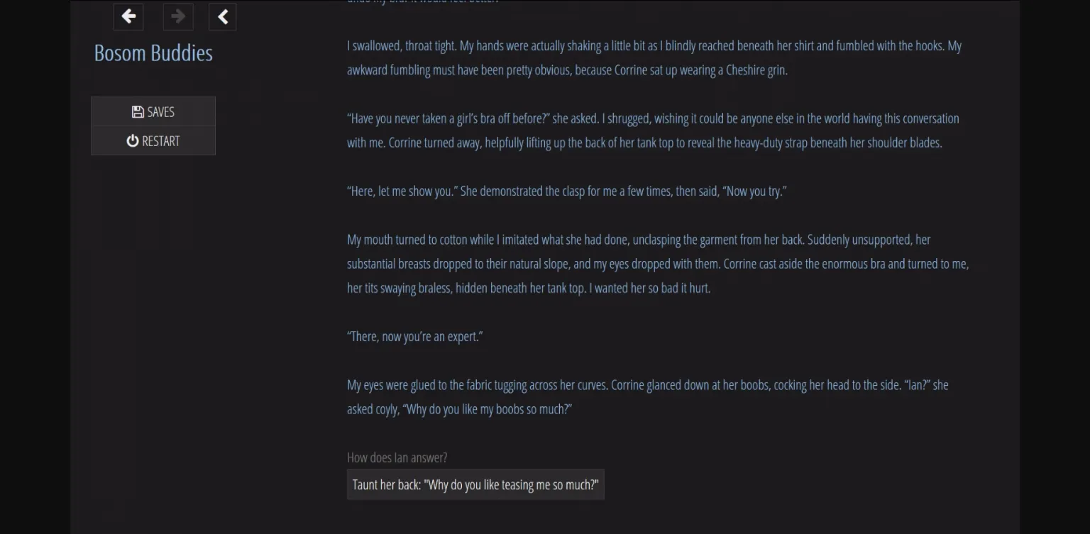 HTML Completed Bosom Buddies [Final] [BosomBuddies] | Free Adult Games