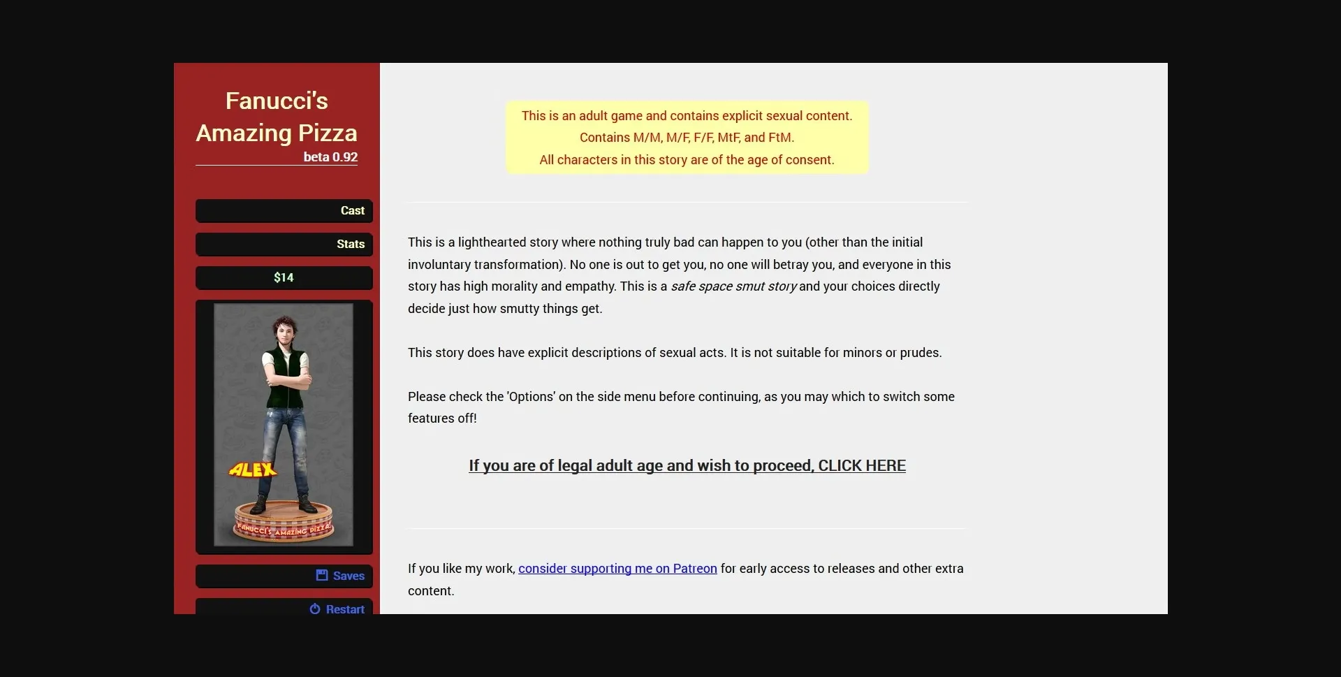 HTML Completed Fanucci's Amazing Pizza [v1.0] [Davie Zwei] | Free Adult Games