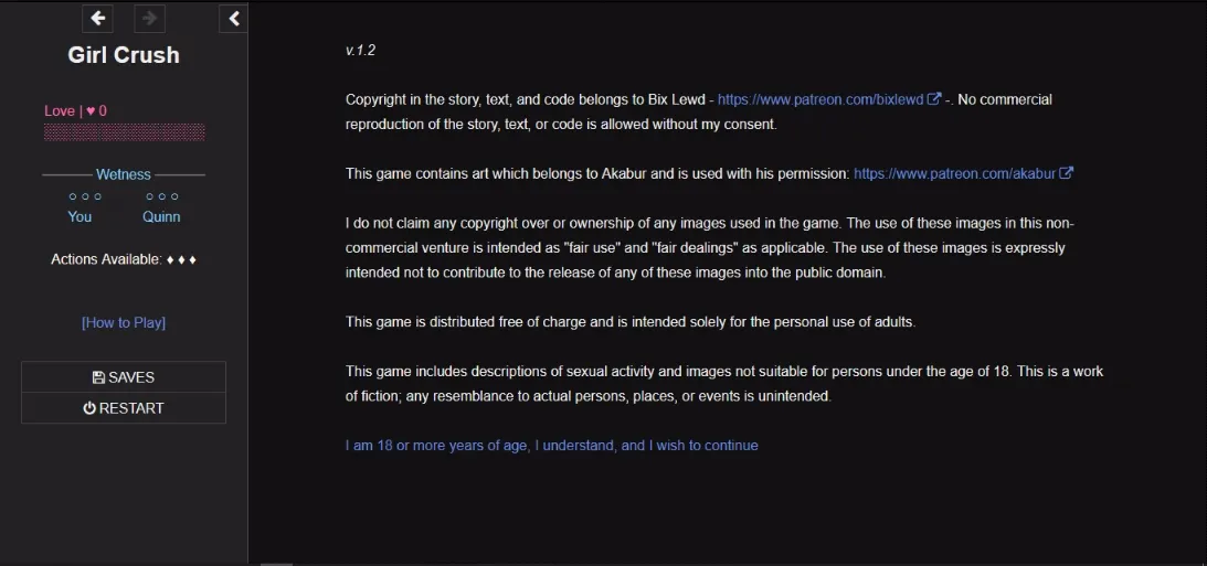 HTML Completed Girl Crush [v1.2] [Bix Lewd] | Free Adult Games