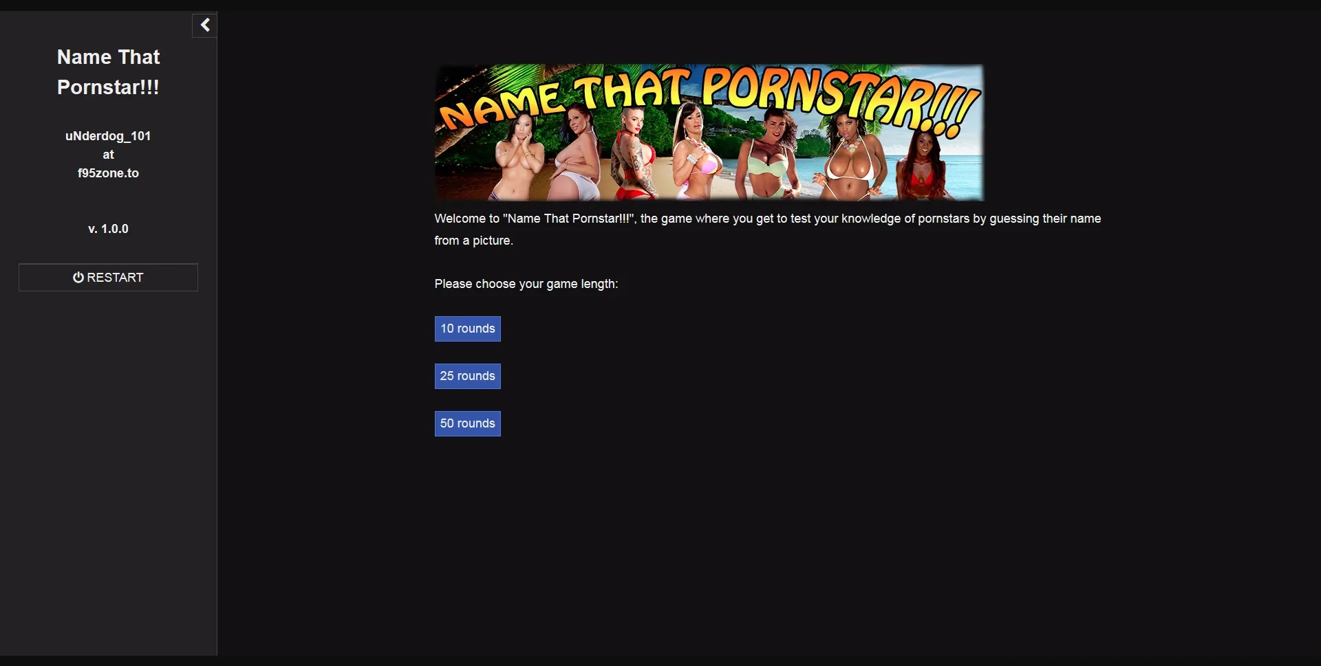 HTML Completed Name That Pornstar!!! [v.1.1.0] [uNderdog_101] | Free Adult Games