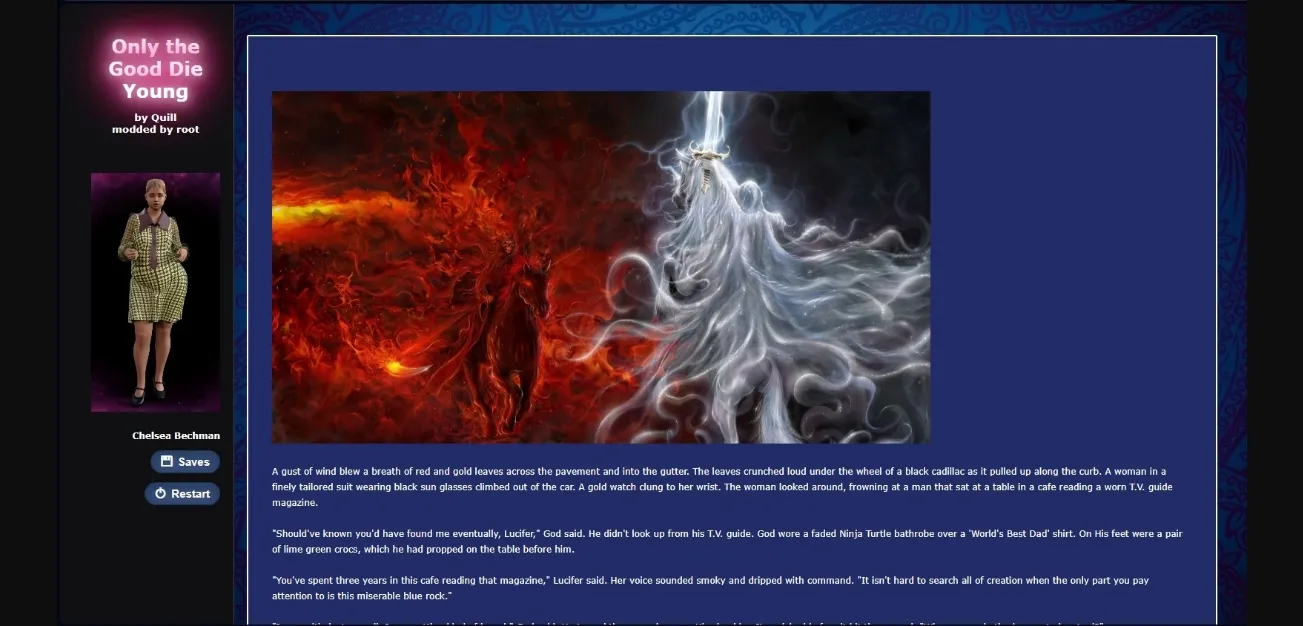 HTML Completed Only the Good Die Young [Final II] [Quill] | Free Adult Games