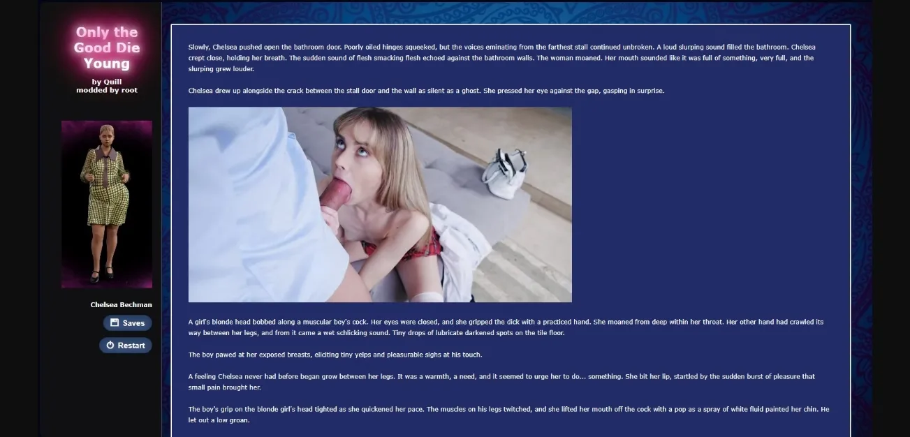 HTML Completed Only the Good Die Young [Final II] [Quill] | Free Adult Games