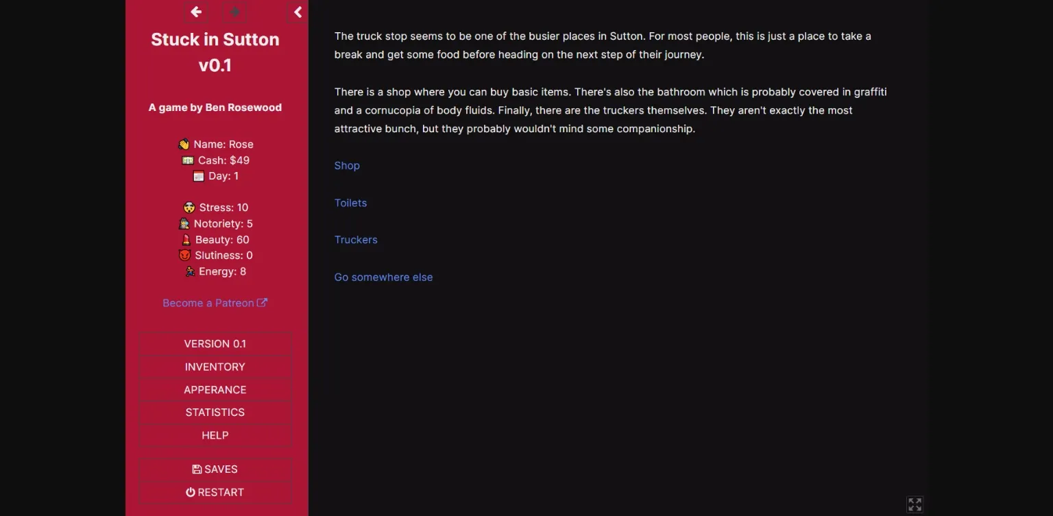 HTML Completed Stuck in Sutton [v1.1c] [Ben Rosewood] | Free Adult Games