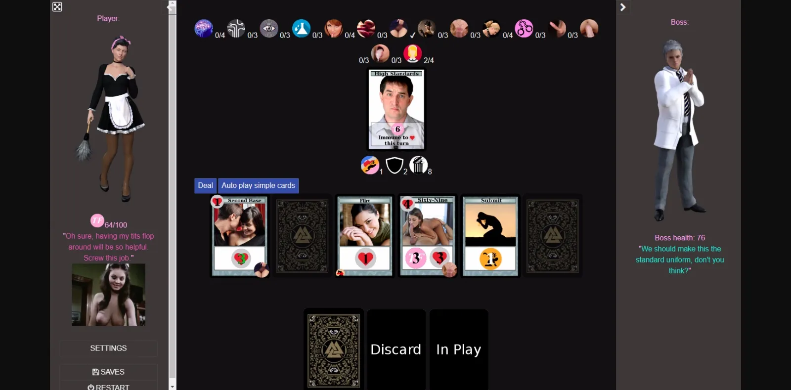 HTML Completed TF Card Battle [v1.24] [Apollo Seven] | Free Adult Games