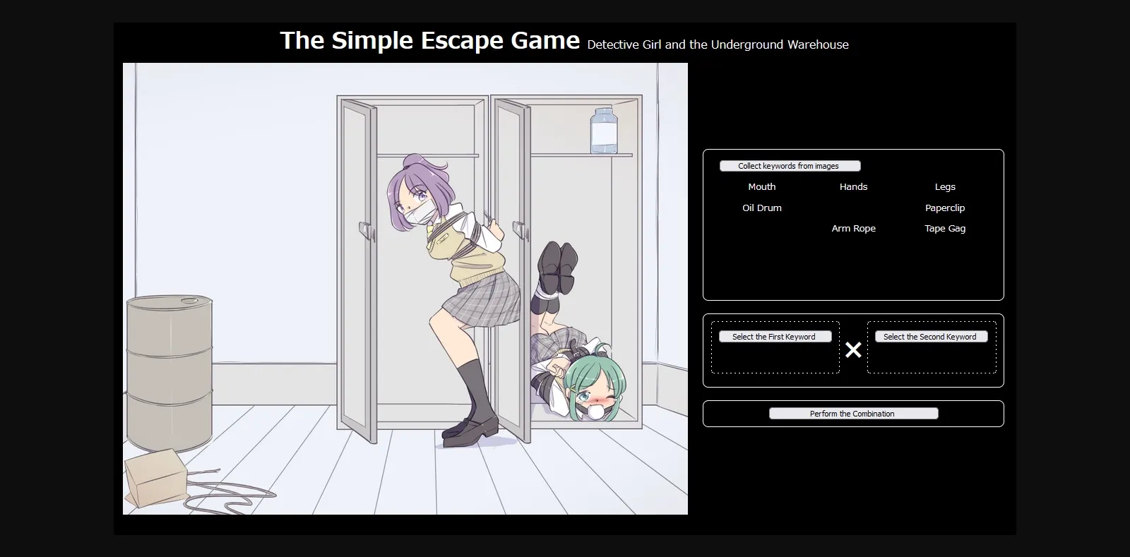 HTML Completed The Simple Escape Game ~Detective Girl and the Underground Warehouse~ [Final] [TripleQ] | Free Adult Games