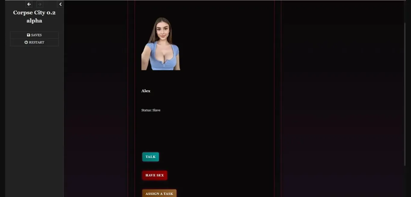 HTML Corpse City [v0.2.1 Alpha] [SilkSpice] | Free Adult Games